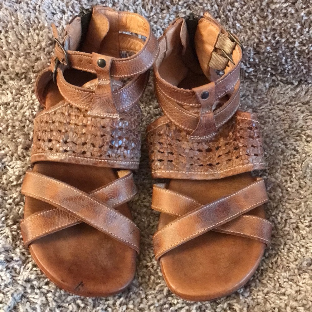 Bed|Stu Capriana Tan Gladiator Sandals size 7.5 - Picture 3 of 16